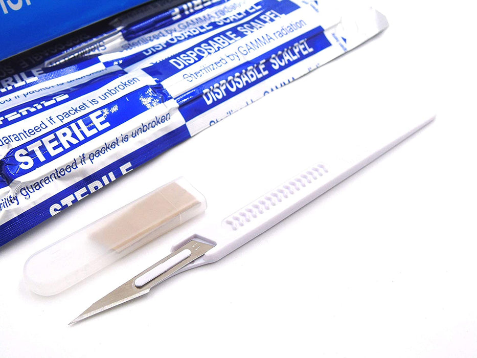 Sterile Disposable Scalpels - 10 Pack