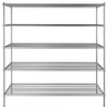 Regency 24" x 72" NSF Chrome 5-Shelf Kit with 74" Posts